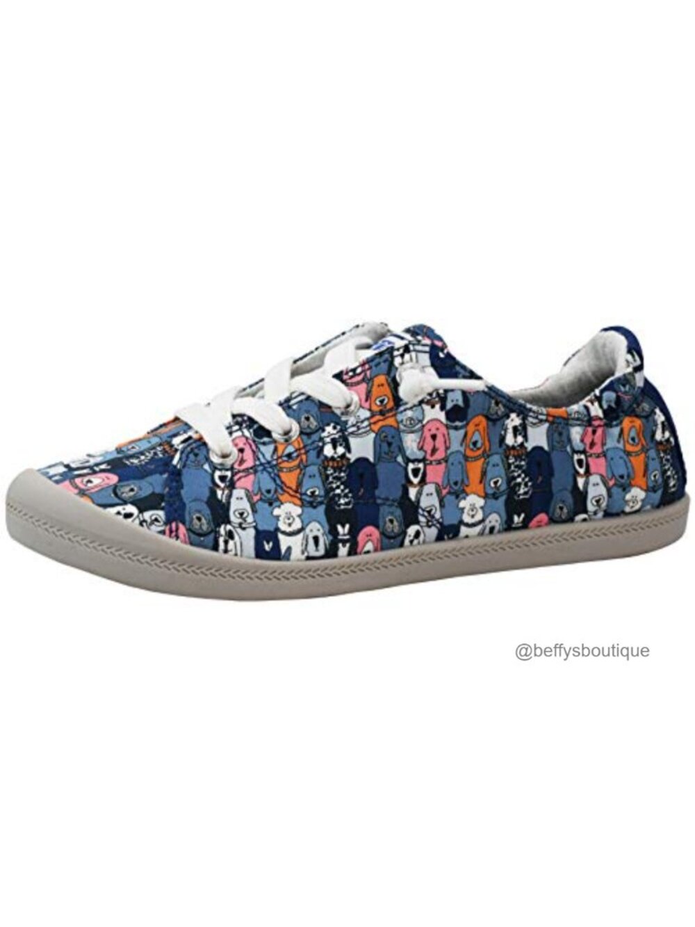 Skechers BOBS Women's Beach Bingo Dog House Slip On Sneakers Memory Foam